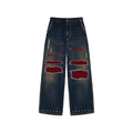 Contrast Rivet Jeans